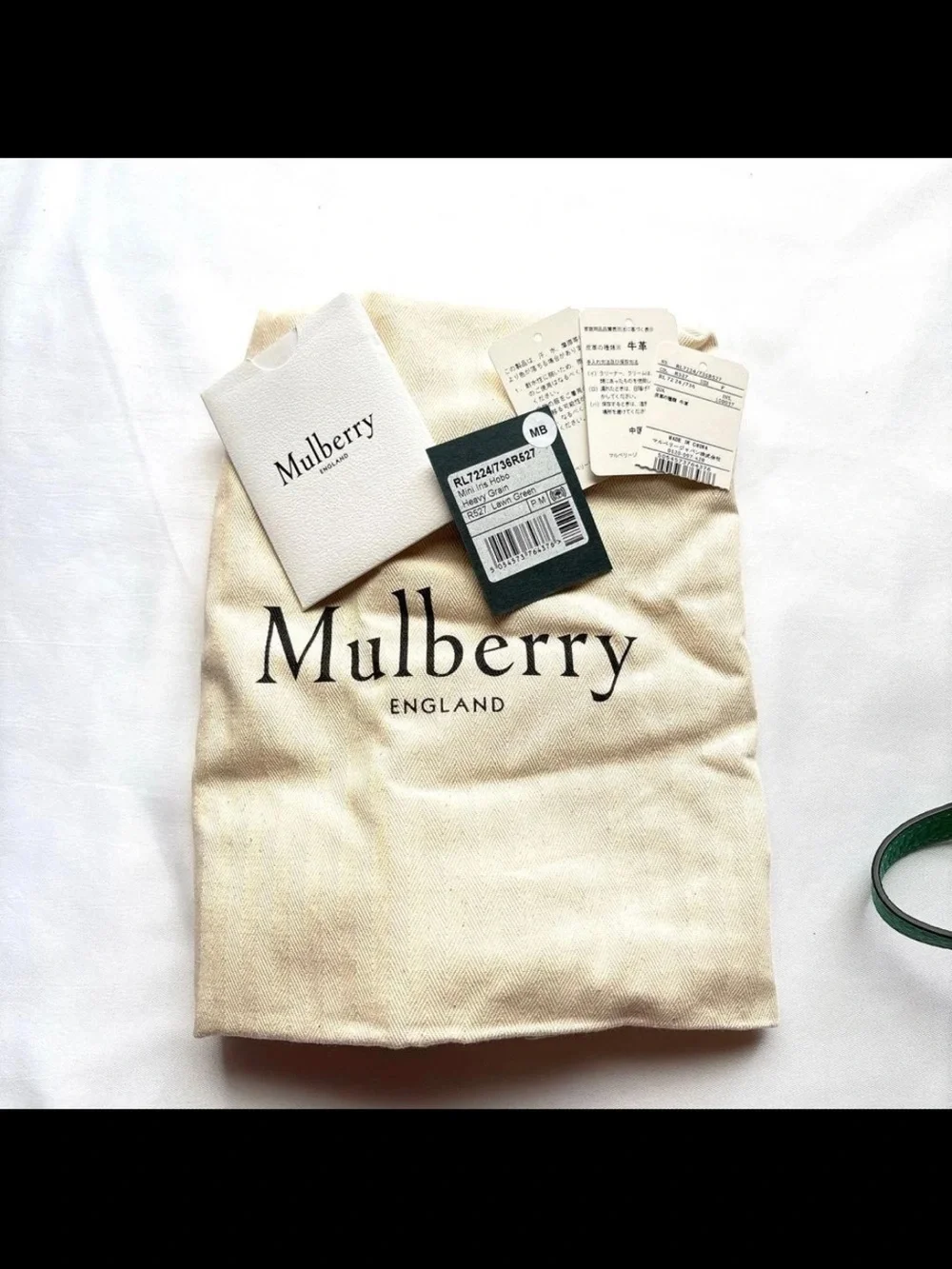 Mulberry Pebbled Leather Shoulder Bag in Emerald Green